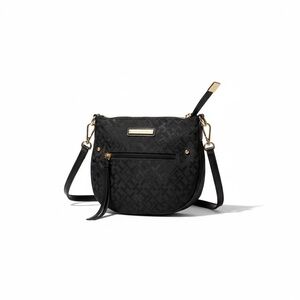 Tommy Hilfiger Black Crossbody Bag with Gold Details